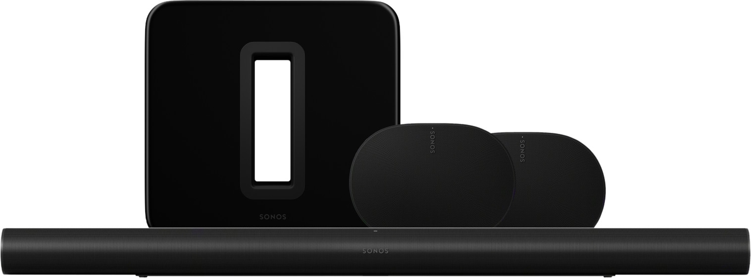 Sonos Arc Ultra + Era 300 Home Cinema Set Zwart
