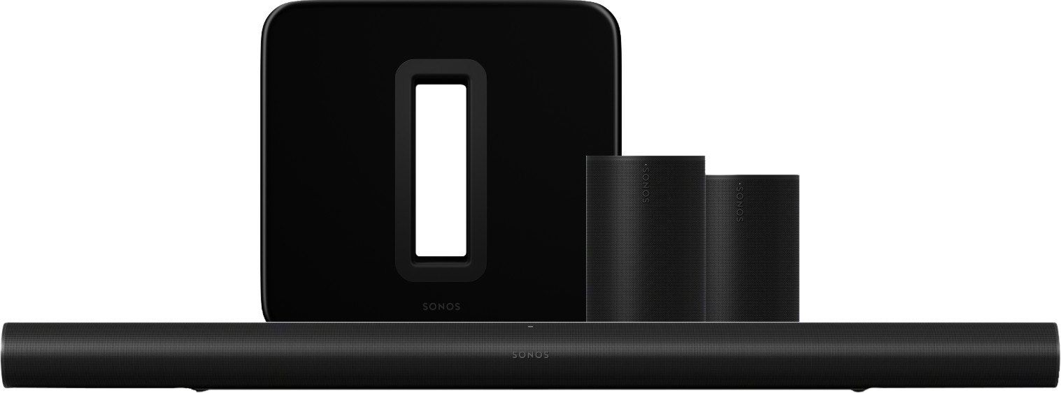 Sonos Arc Ultra + Era 100 Home Cinema Set Zwart