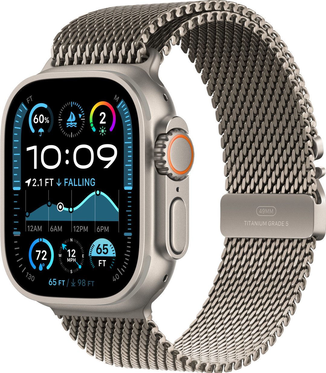 Apple Watch Ultra 2 4G 49mm Zilver Milanese Band M