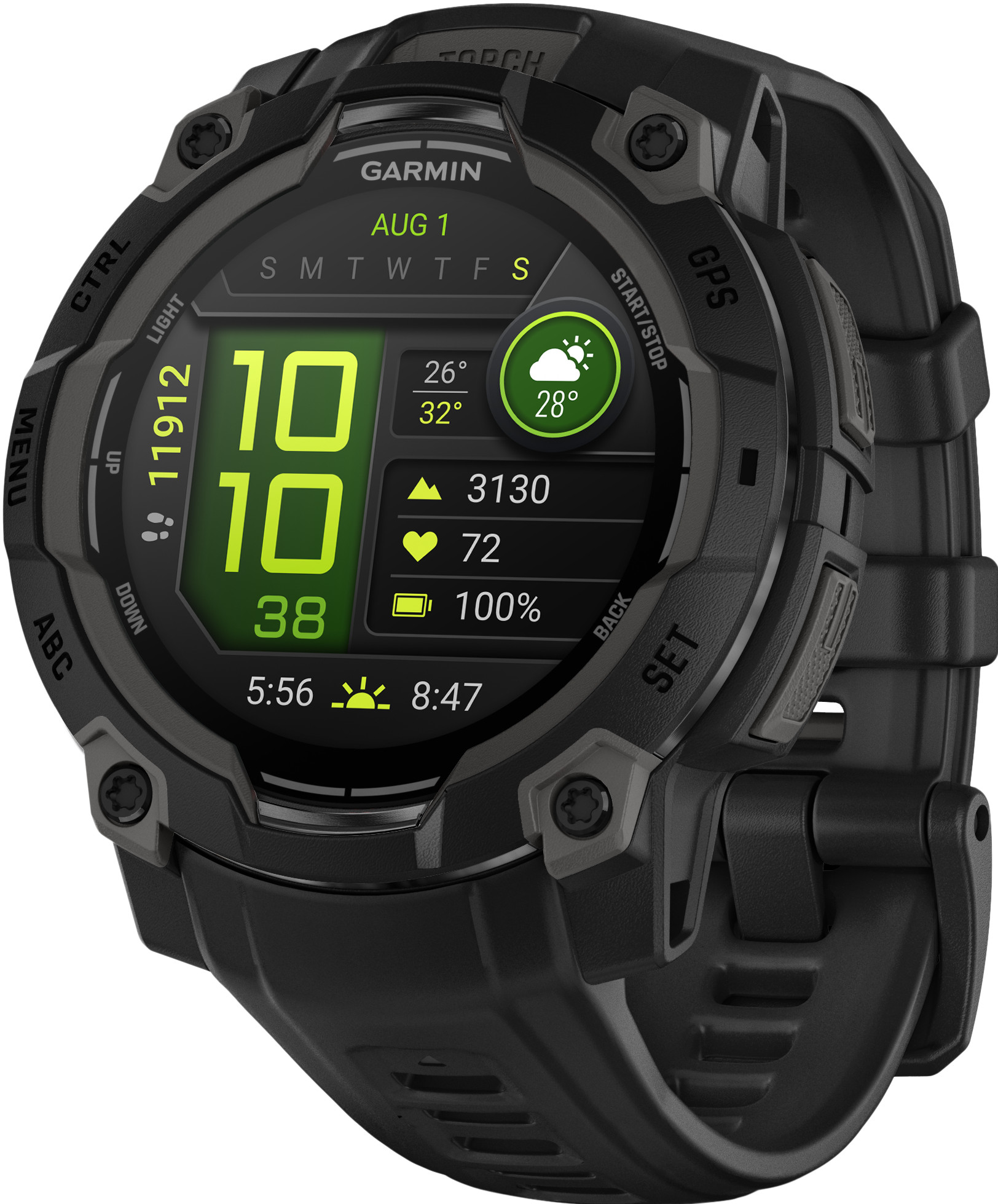 Garmin Instinct 3 45mm Zwart