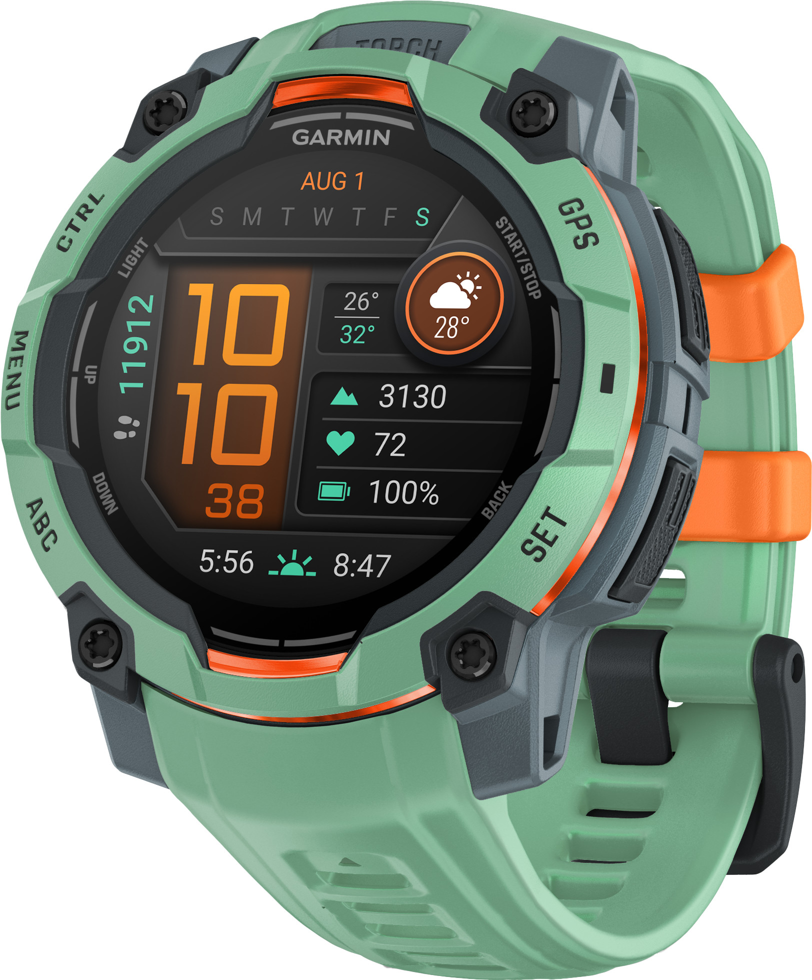 Garmin Instinct 3 45mm Groen